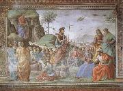 Domenicho Ghirlandaio Predigt Johannes des Taufers oil painting